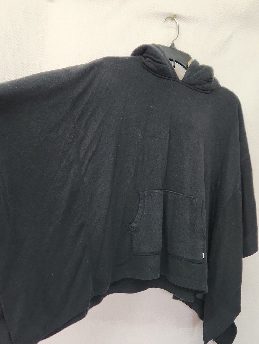 C&C California Black Hooded Poncho Cape
